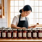 Home 9 한식 고추장 제조사별 특징 - **Prompt:** A visually rich and diverse display of various Gochujang (Korean chili paste) jars on a ...